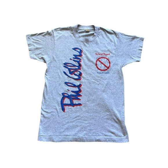 VINTAGE 1985 PHIL COLLINS No Jacket Required Screen Stars Single Stitch - Large​